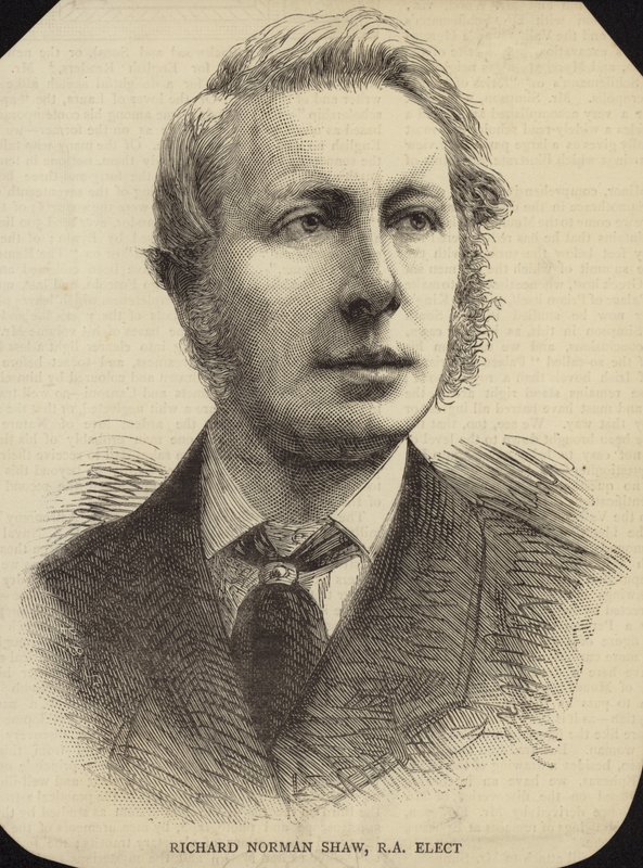 Portrett av Richard Norman Shaw av English School
