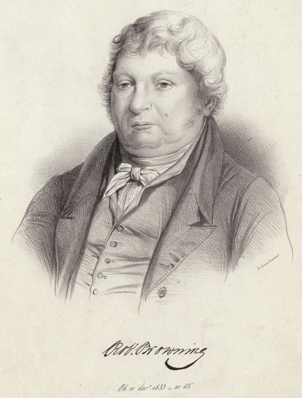 Portrett av Robert Browning av English School