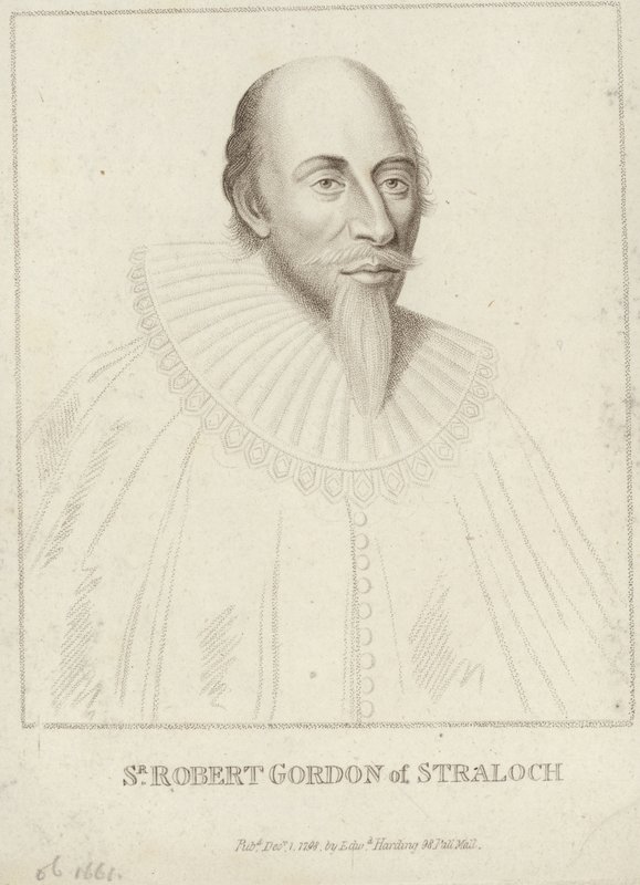 Portrett av Robert Gordon av Straloch av English School