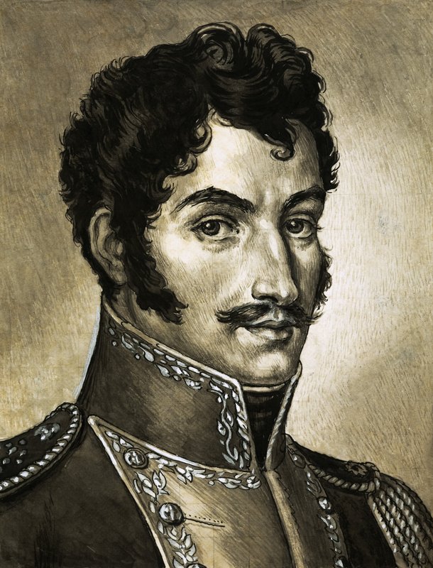 Portrett av Simón Bolivar av English School