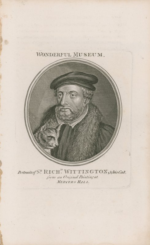 Portrett av Sir Richard Whittington og katten hans av English School