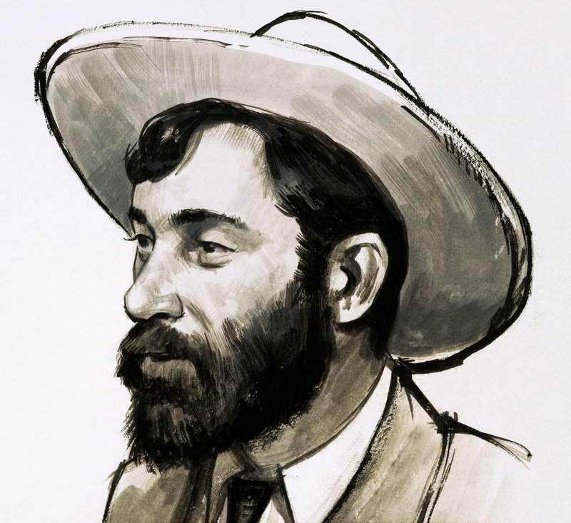 Portrett av "Soapy" Smith (gouache på papir) av English School