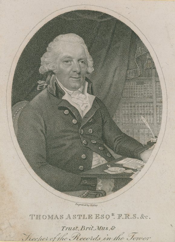 Portrett av Thomas Astle av English School