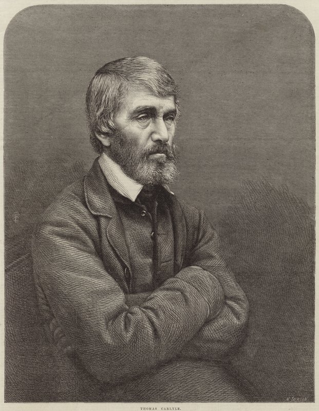 Portrett av Thomas Carlyle av English School
