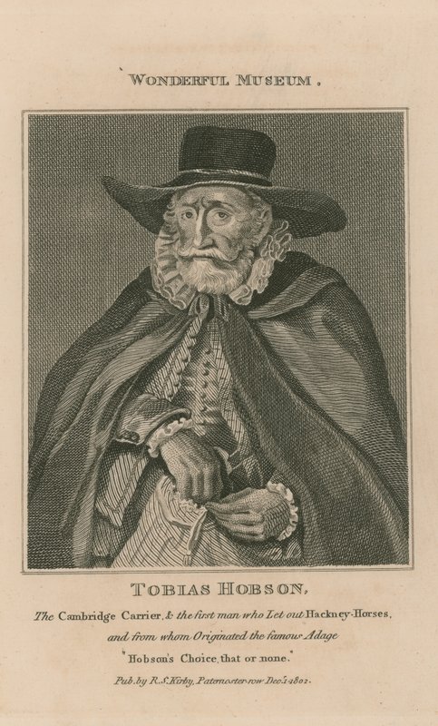 Portrett av Tobias Hobson av English School