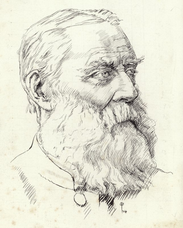 Portrett av Walter Skeat av English School
