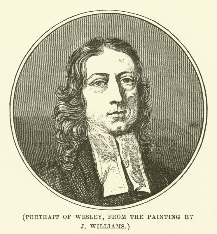 Portrett av Wesley, fra maleriet av J Williams (gravering) av English School