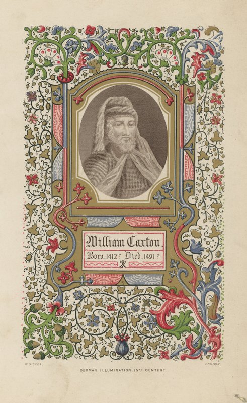 Portrett av William Caxton av English School