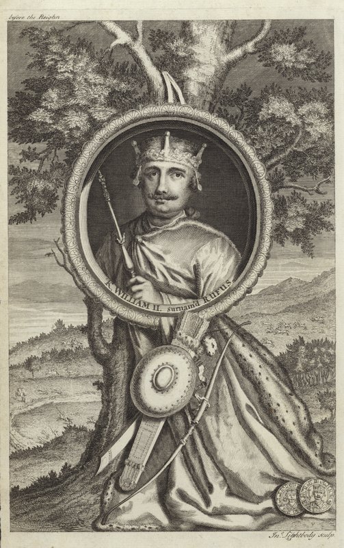 Portrett av William II av England av English School