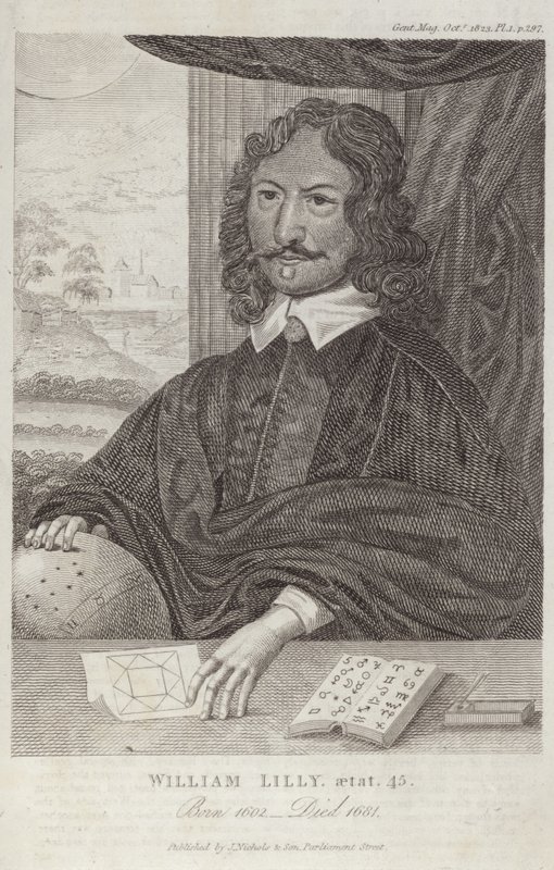 Portrett av William Lilly av English School