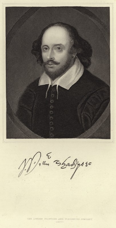 Portrett av William Shakespeare av English School