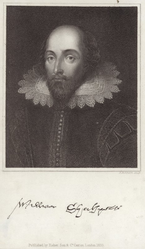 Portrett av William Shakespeare av English School