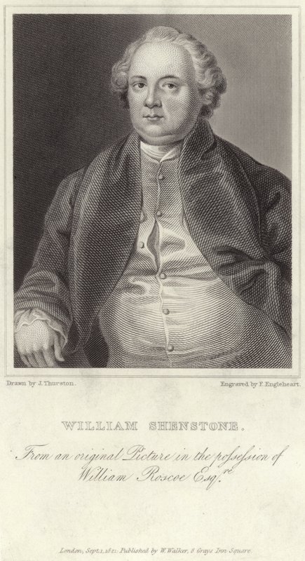 Portrett av William Shenstone av English School