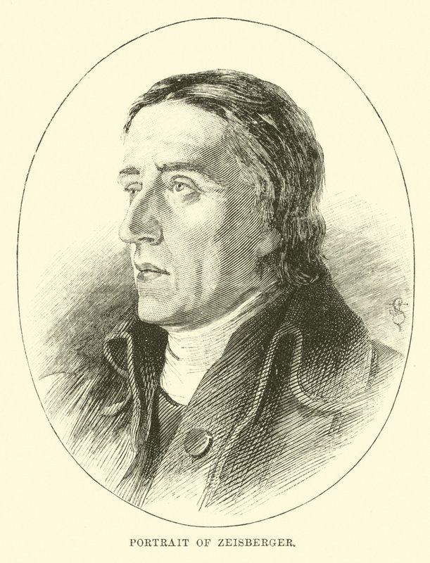 Portrett av Zeisberger av English School