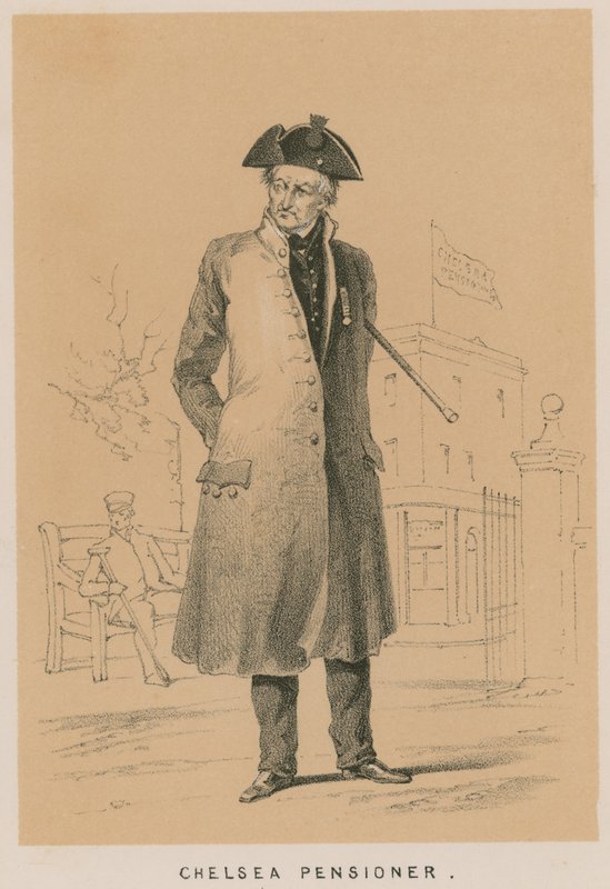 Portrett av en Chelsea-pensjonist av English School
