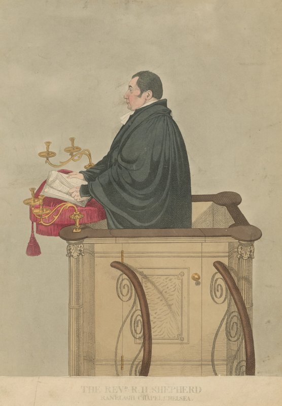 Portrett av pastor Richard Herne Shepherd av English School