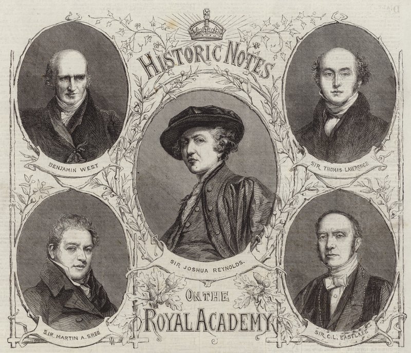Portretter av presidentene ved Royal Academy av English School