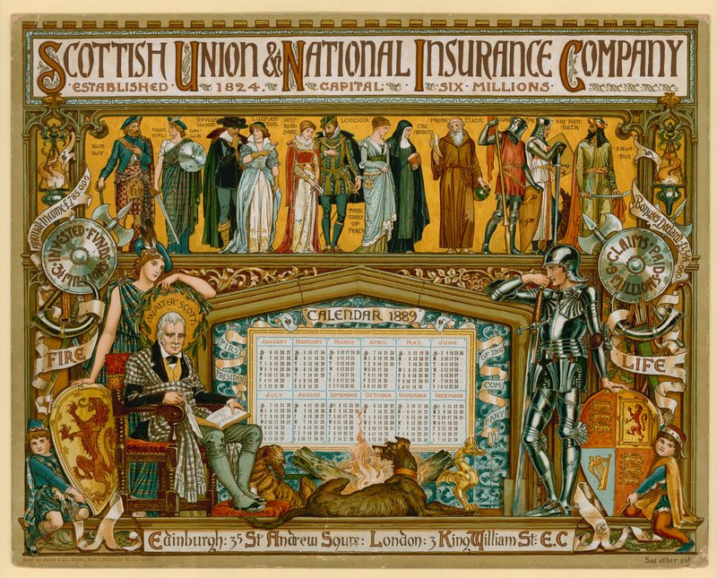 Plakat for Scottish Union & National Insurance Company av English School