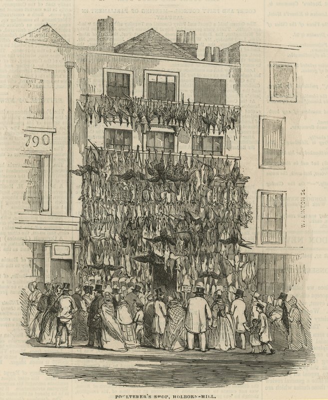 Poulterers handler på Holborn Hill av English School
