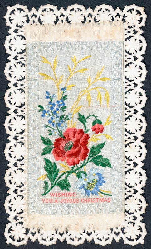 Vakre blomster, julekort av English School