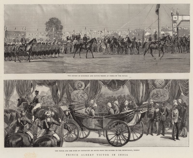 Prins Albert Victor i India (gravering) av English School