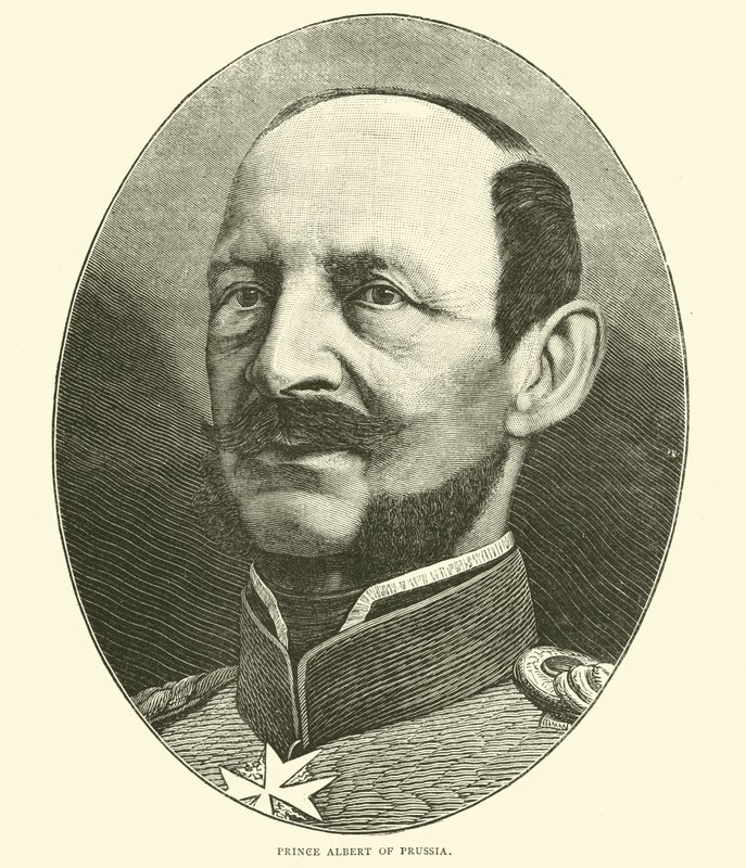 Prins Albert av Preussen, oktober 1870 av English School