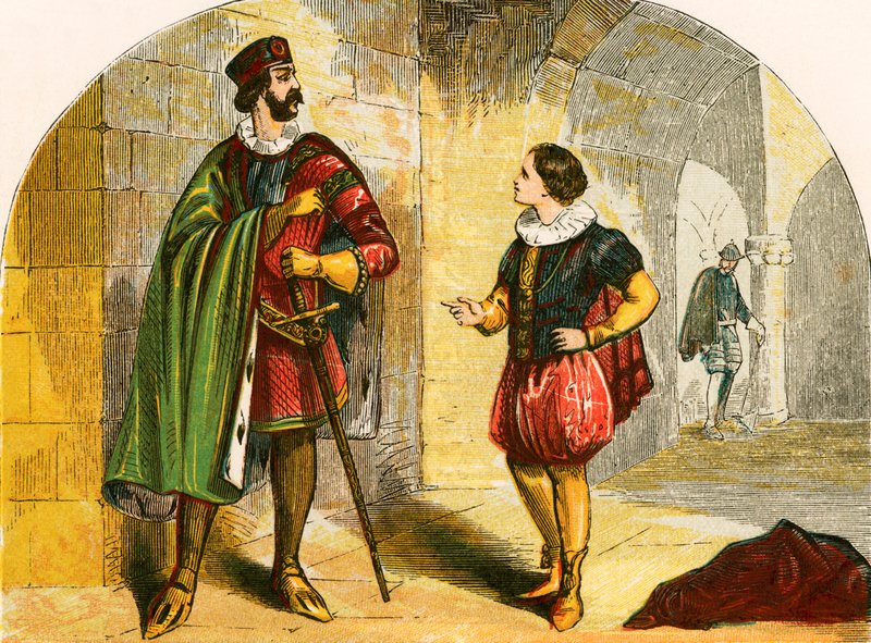 Prins Arthur krever kronen til onkelen av English School