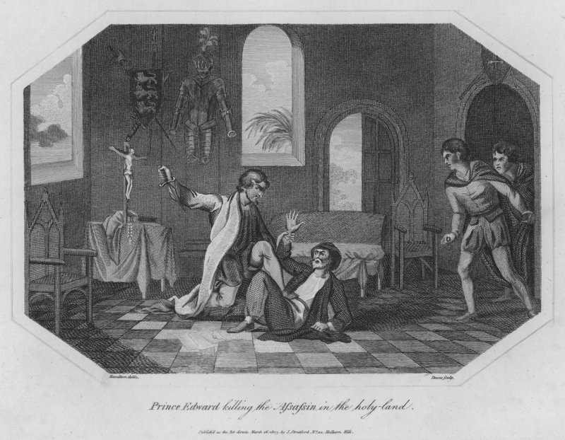 Prins Edward dreper leiemorderen i det hellige land av English School