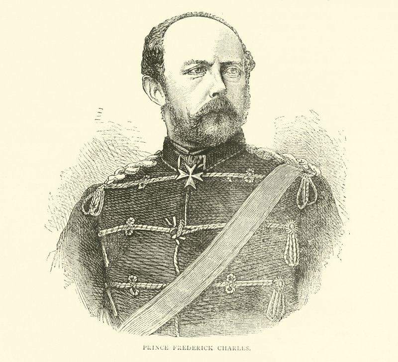 Prins Frederick Charles, august 1870 av English School