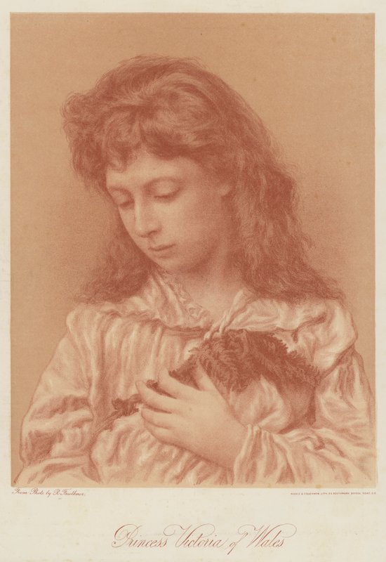 Prinsesse Victoria av Wales (chromolitho) av English School