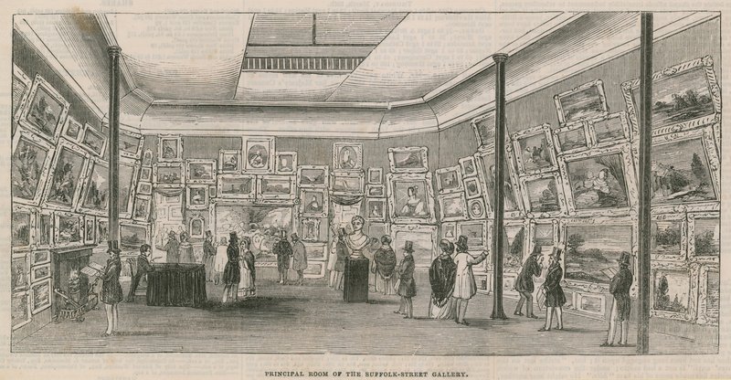 Hovedrommet til Suffolk Street Gallery av English School