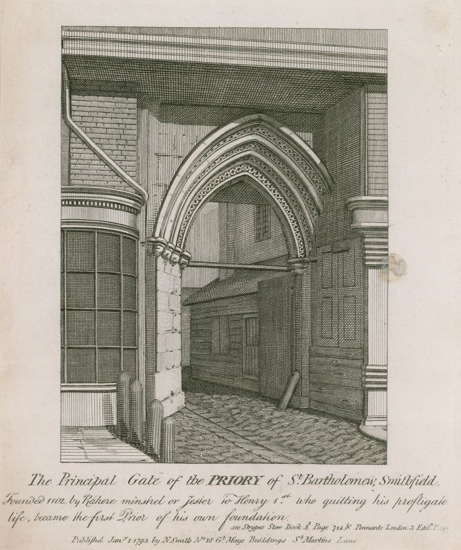 Priory of St Bartholomews, Smithfield av English School