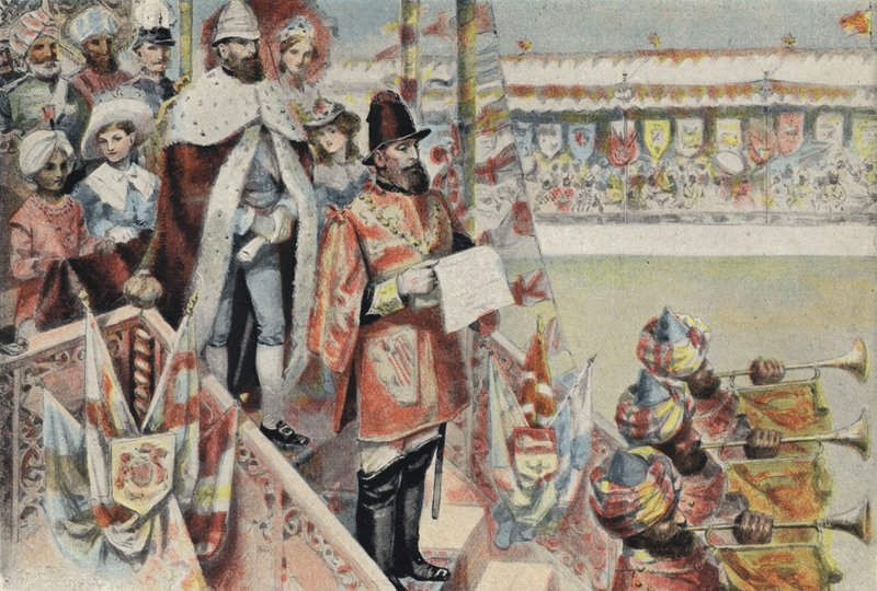 Proklamasjon av dronning Victoria som keiserinne av India av English School