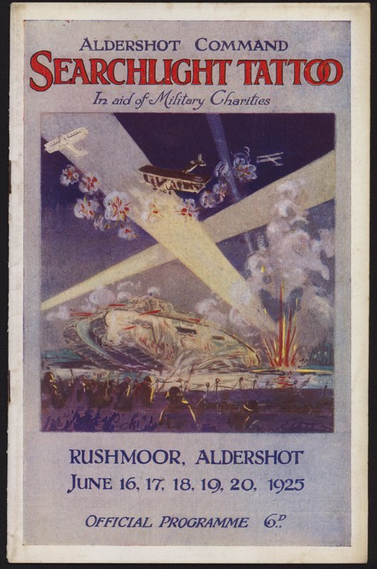 Program for Aldershot Command Searchlight Tattoo, Rushmoor, Aldershot, Hampshire av English School