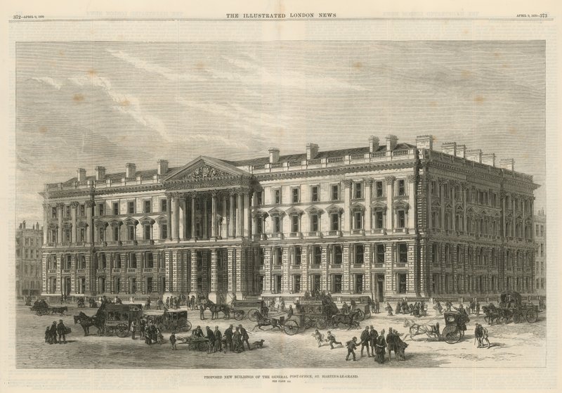 Foreslått nybygg av General Post Office av English School