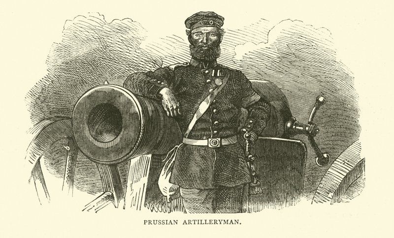 Preussisk artillerist, september 1870 av English School