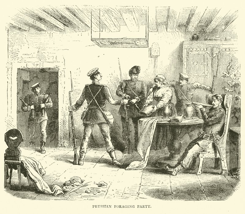 Preussisk fôrfest, mars 1871 av English School