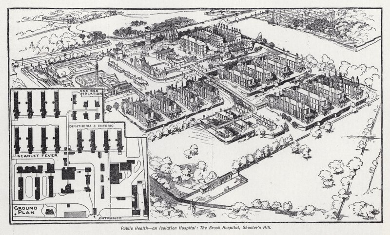 Folkehelse, et isolasjonssykehus, Brook Hospital, Shooter