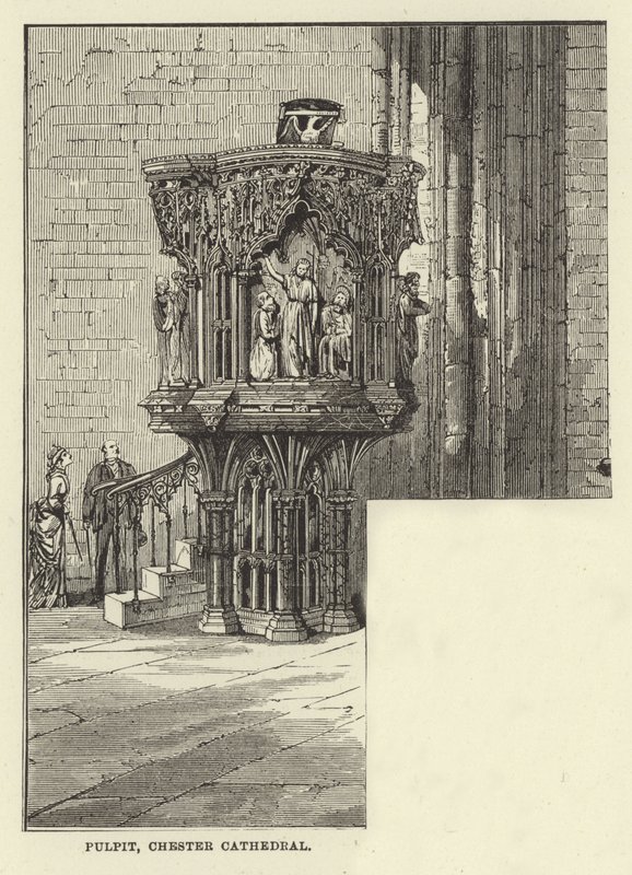 Prekestol, Chester Cathedral av English School