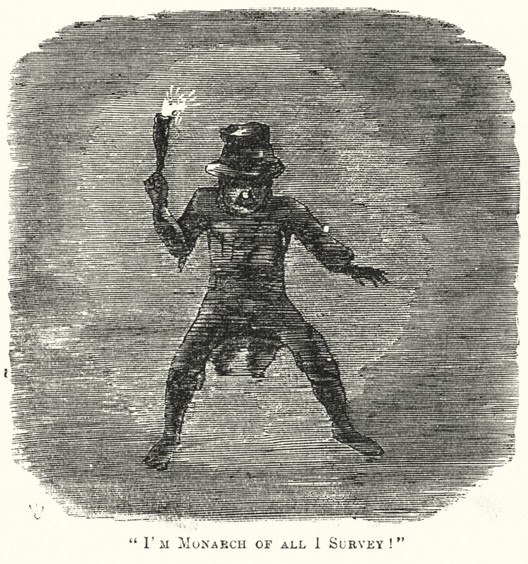 Punch tegneserie: I'm Monarch of All I Survey! (gravering) av English School