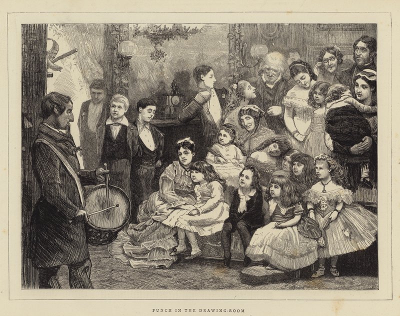 Punch in the Drawing Room (gravering) av English School