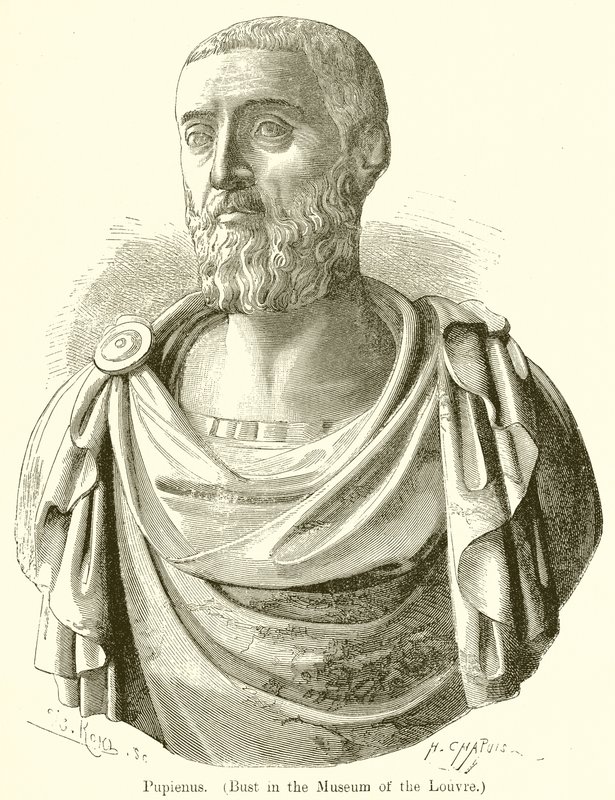 Pupienus. (Byste i Louvre-museet) av English School