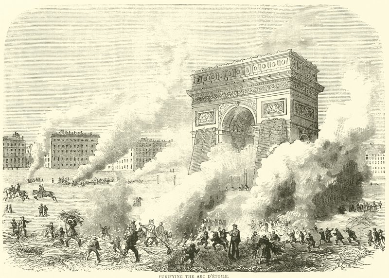 Purifying the Arc dEtoile, mars 1871 av English School