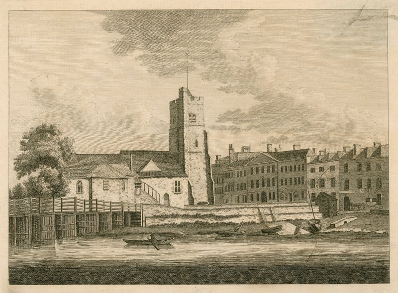 Putney Bridge and Church, London av English School