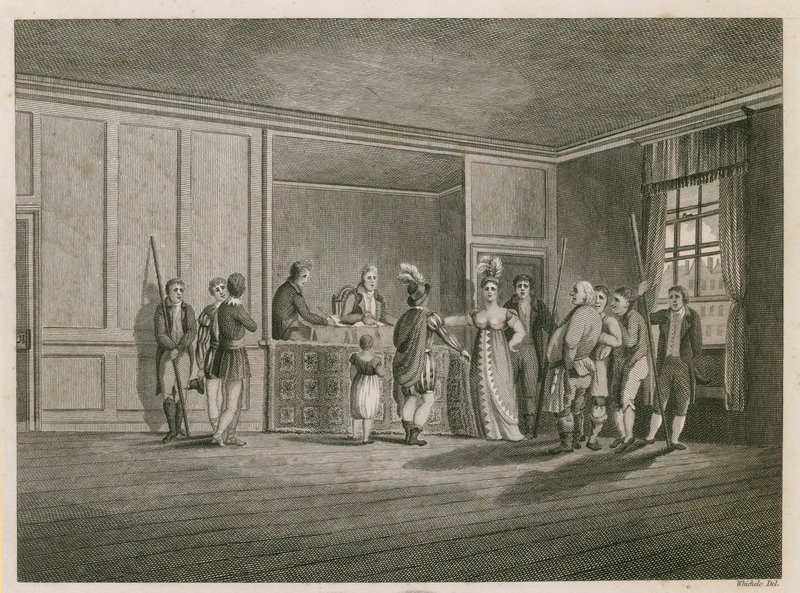 Pye Powder Court, Cloth Fair, West Smithfield, holdt på Sign of the Hand and Shears offentlige hus av English School