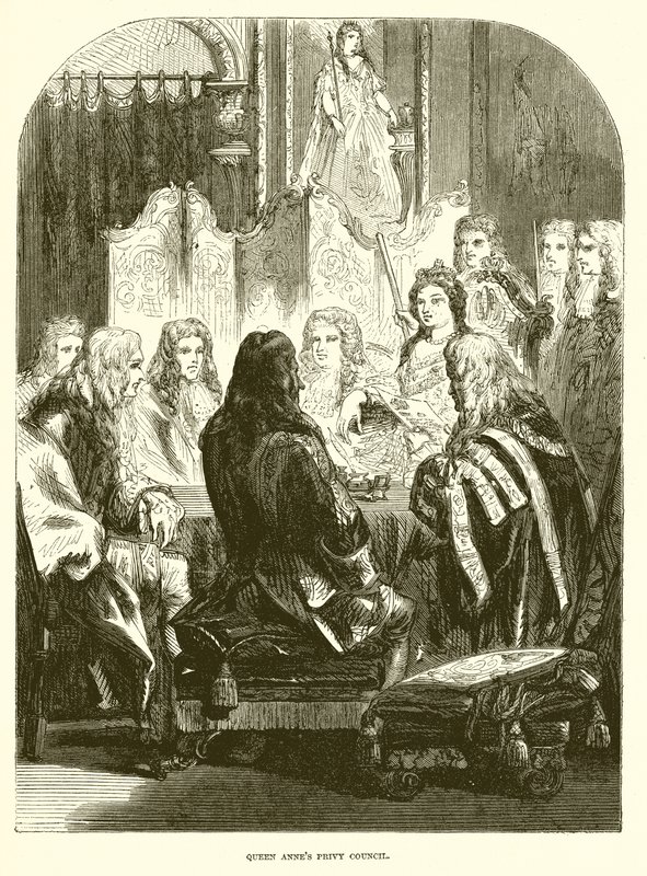 Queen Annes Privy Council av English School