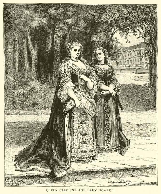 Dronning Caroline og Lady Howard av English School
