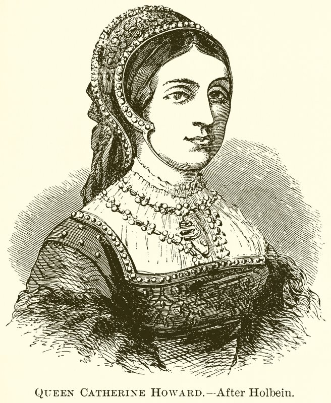 Dronning Catherine Howard av English School