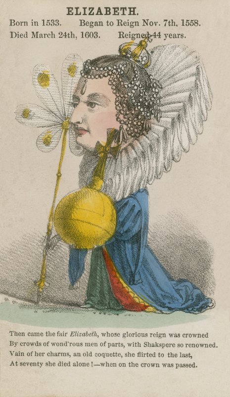Dronning Elizabeth I (akvatint) av English School