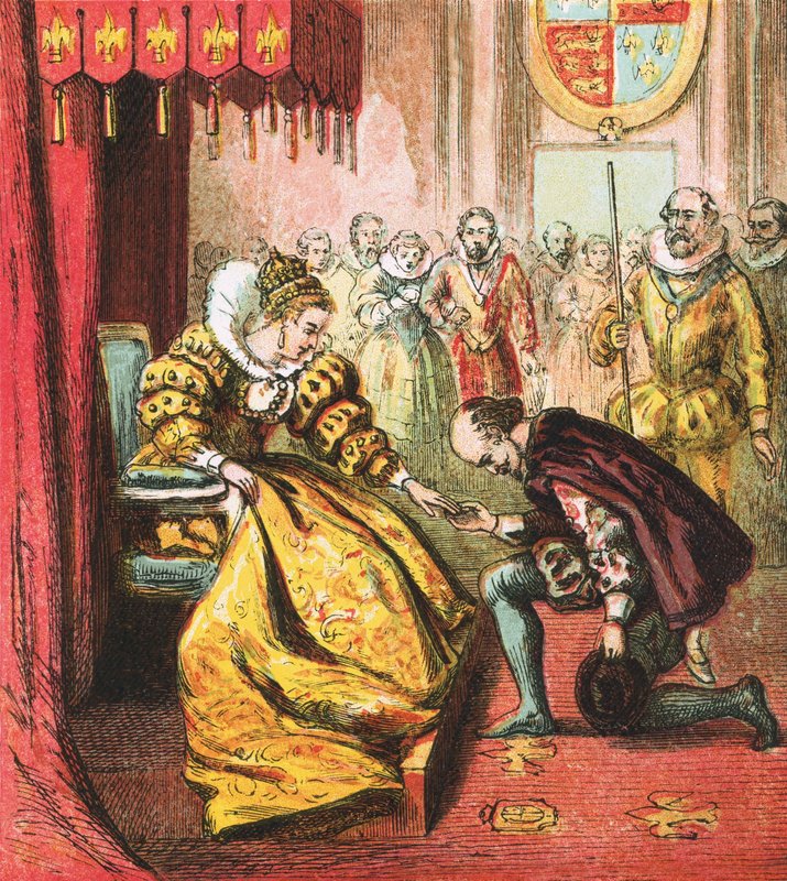 Dronning Elizabeth og Shakespeare av English School